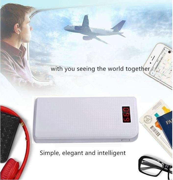 30 000mAh Power Bank - Dual USB FAST CHARGE with Flashlight, Large Capacity, Portable & Convenient