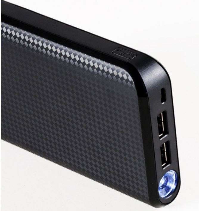 30 000mAh Power Bank - Dual USB FAST CHARGE with Flashlight, Large Capacity, Portable & Convenient
