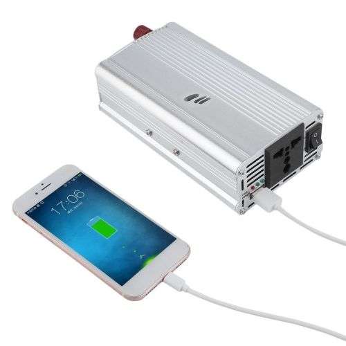 2000 WATT Power Inverter - Convert 12V DC to 220V AC with Battery Clip Cable & 12V Car power outlet