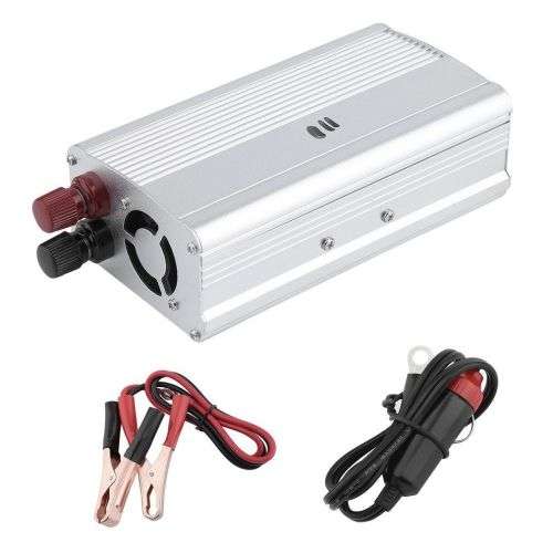 2000 WATT Power Inverter - Convert 12V DC to 220V AC with Battery Clip Cable & 12V Car power outlet