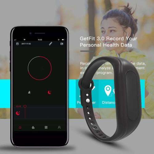 Bluetooth Smart Fitness Tracker with Heart Rate & Blood Pressure Monitor, Pedometer, Sleep Monitor