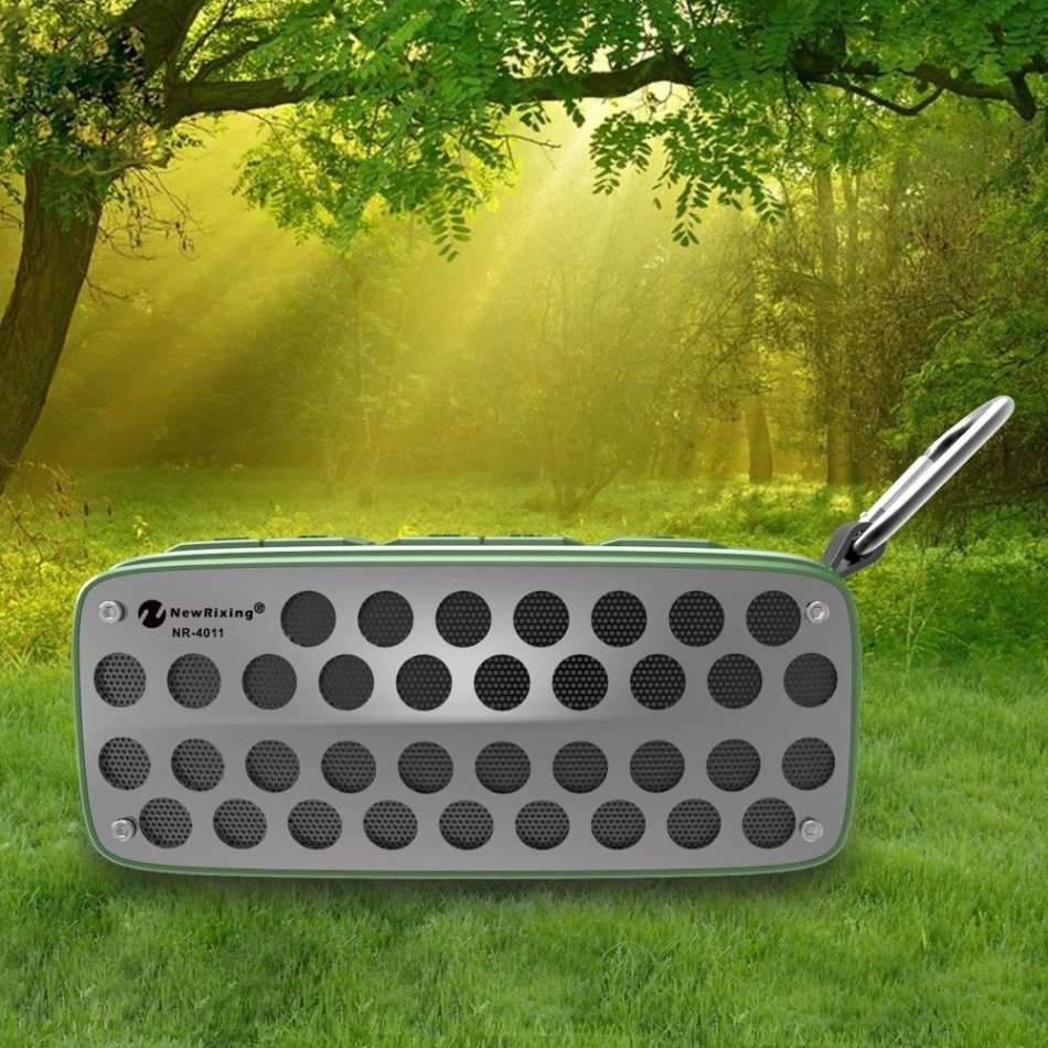 Waterproof Wireless Bluetooth Speaker Support FM Radio, USB, SD Card & Aux-in