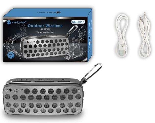 Waterproof Wireless Bluetooth Speaker Support FM Radio, USB, SD Card & Aux-in