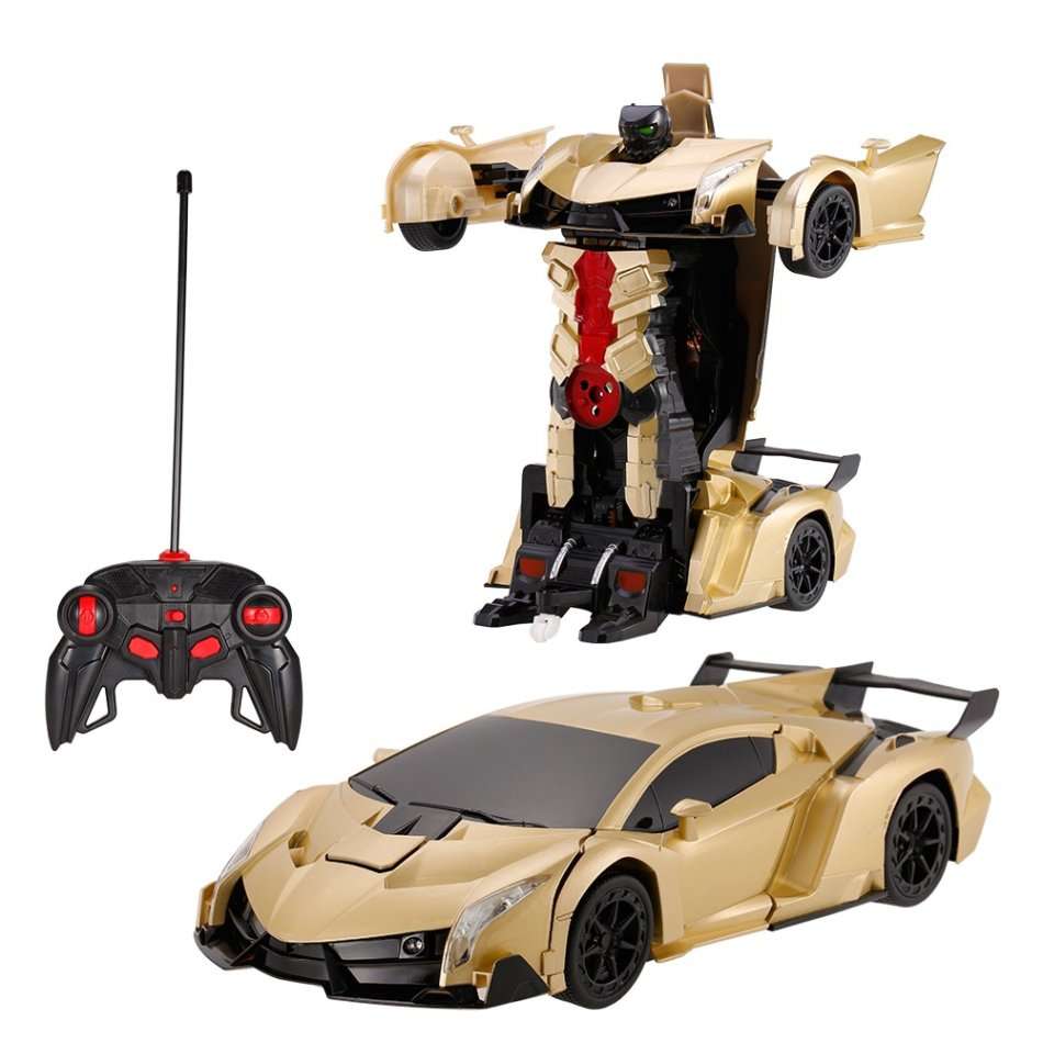 2.4Ghz Gesture Sensing Remote Control TRANSFORMER Robot Car, Xenon Style Lights & Engine Sounds