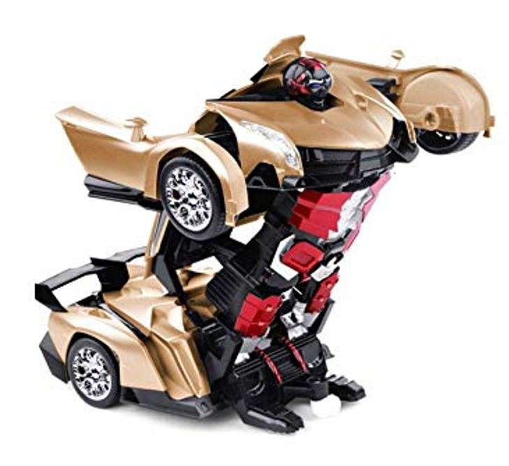 2.4Ghz Gesture Sensing Remote Control TRANSFORMER Robot Car, Xenon Style Lights & Engine Sounds