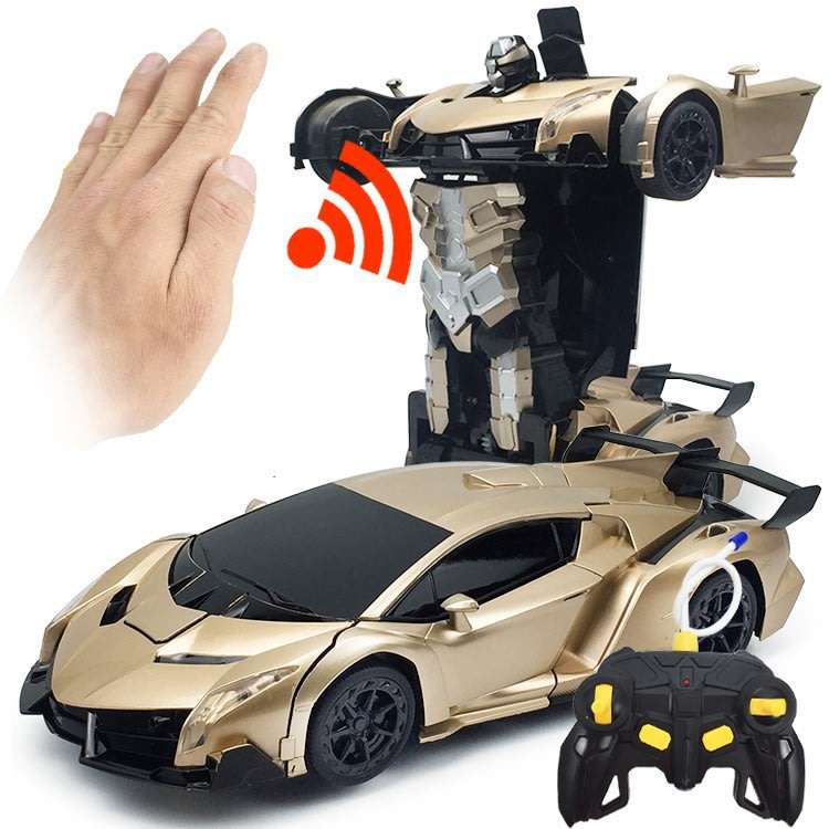 2.4Ghz Gesture Sensing Remote Control TRANSFORMER Robot Car, Xenon Style Lights & Engine Sounds