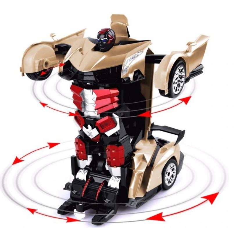 2.4Ghz Gesture Sensing Remote Control TRANSFORMER Robot Car, Xenon Style Lights & Engine Sounds