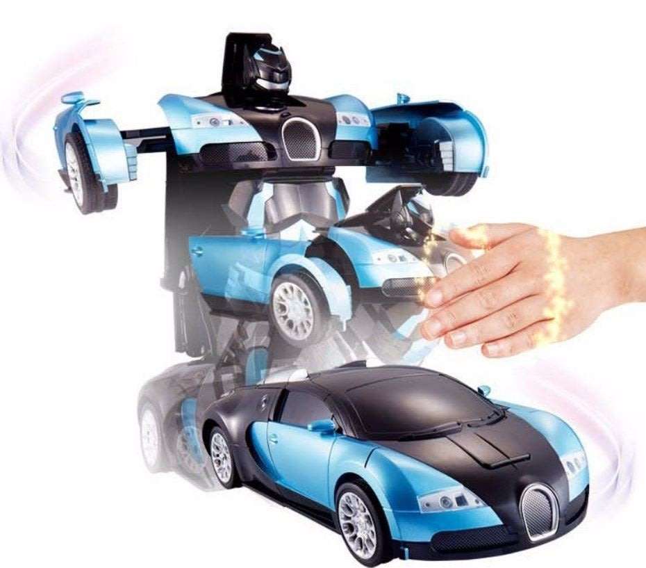 2.4Ghz Gesture Sensing Remote Control TRANSFORMER Robot Car, Xenon Style Lights & Engine Sounds
