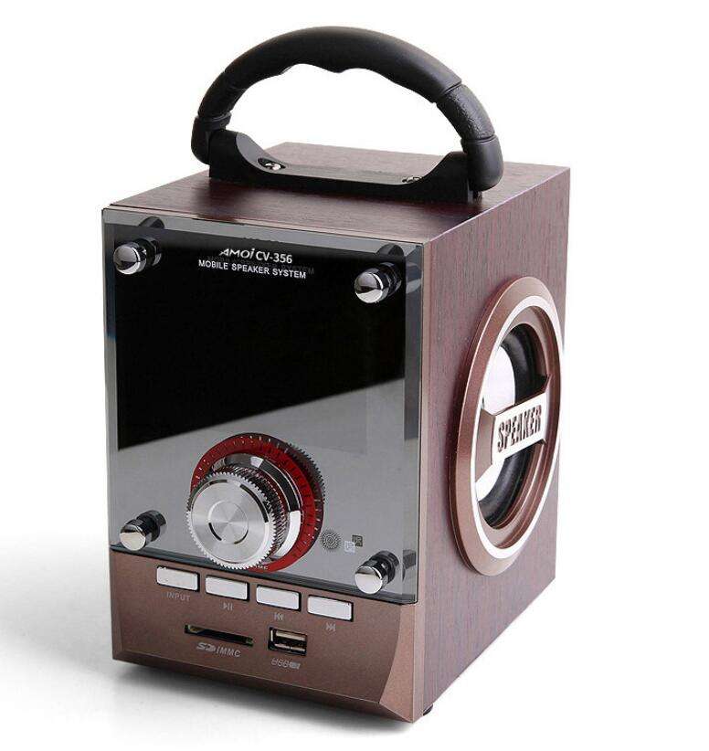 Bluetooth Multimedia Sub-woofer Speaker With USB / SD / AUX / FM Radio - LED Shining Glass Display