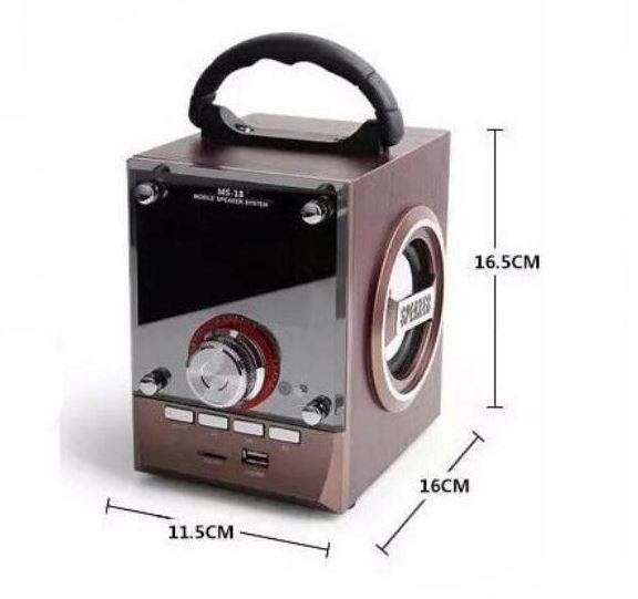 Bluetooth Multimedia Sub-woofer Speaker With USB / SD / AUX / FM Radio - LED Shining Glass Display