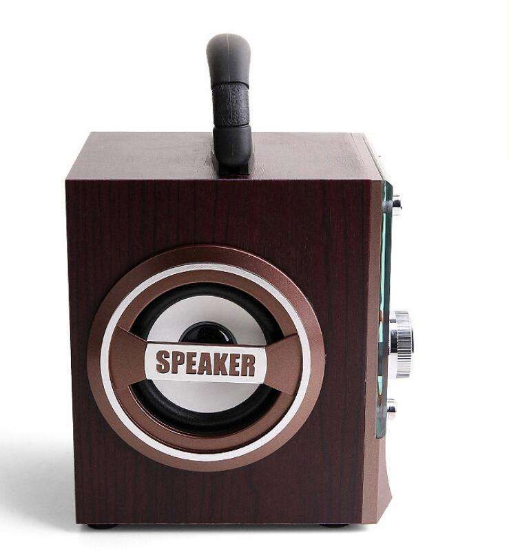 Bluetooth Multimedia Sub-woofer Speaker With USB / SD / AUX / FM Radio - LED Shining Glass Display