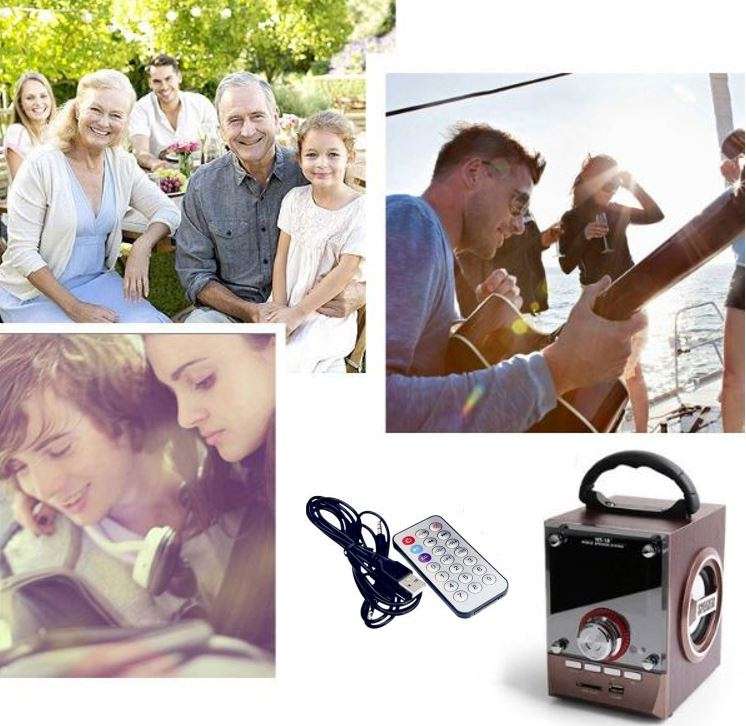 Bluetooth Multimedia Sub-woofer Speaker With USB / SD / AUX / FM Radio - LED Shining Glass Display