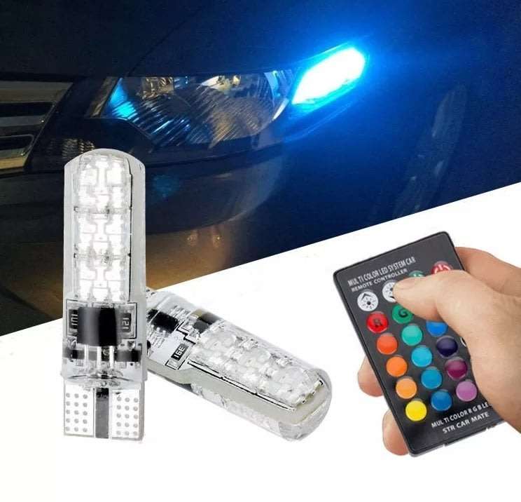 2 X T10 Super Bright LED Car Lights with 4 different modes and last up to 50k hours