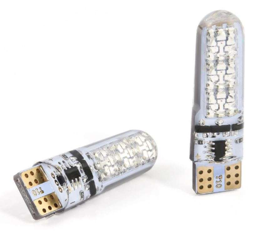 2 X T10 Super Bright LED Car Lights with 4 different modes and last up to 50k hours