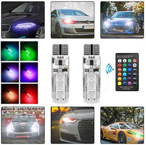 2 X T10 Super Bright LED Car Lights with 4 different modes and last up to 50k hours
