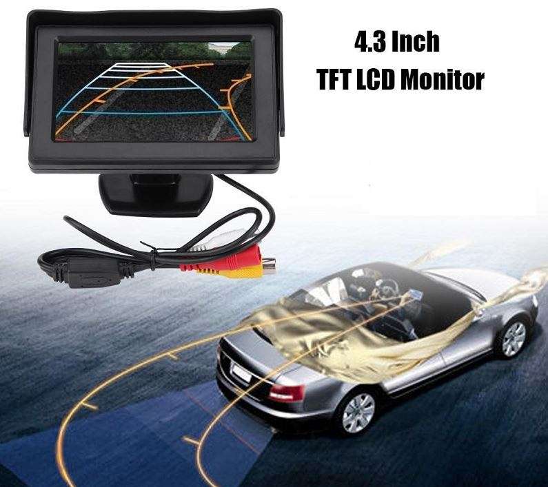 4.3" Car Rearview TFT-LCD Colour Monitor, High Definition with 2 Video inputs LOWEST COURIER FEES