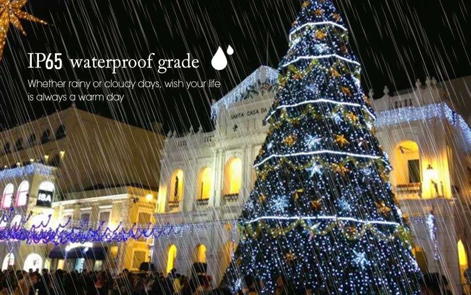 100 LED Multi-color Fairy String Lights - 10m, waterproof, 8 Different Flashing Modes