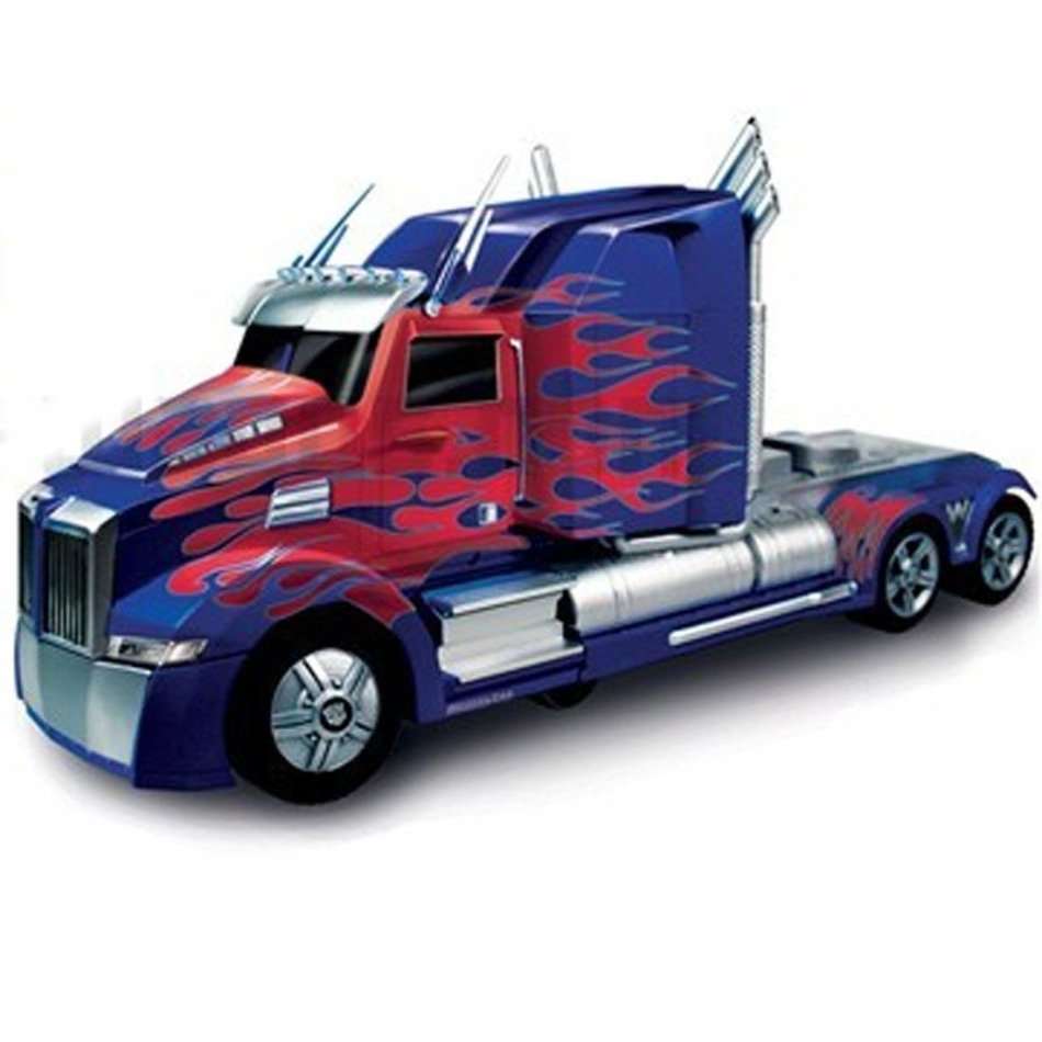 2.4Ghz R/C Optimus Prime Transformer Robot Truck, Xenon lights, 360° turn, one-key deformation