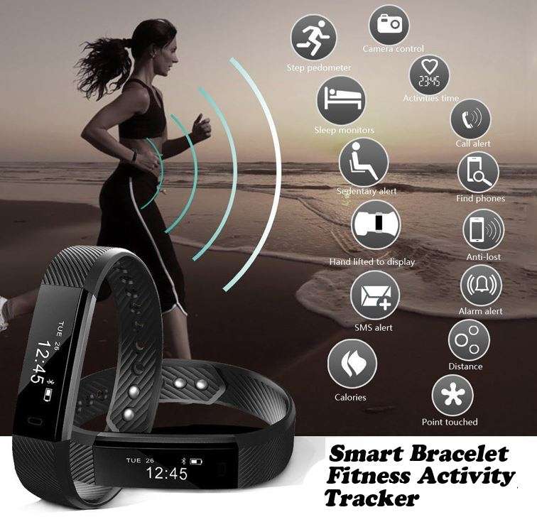 Professional Fitness Smart Watch - Monitor Heart Rate, Blood Pressure, Exercise Mode etc.