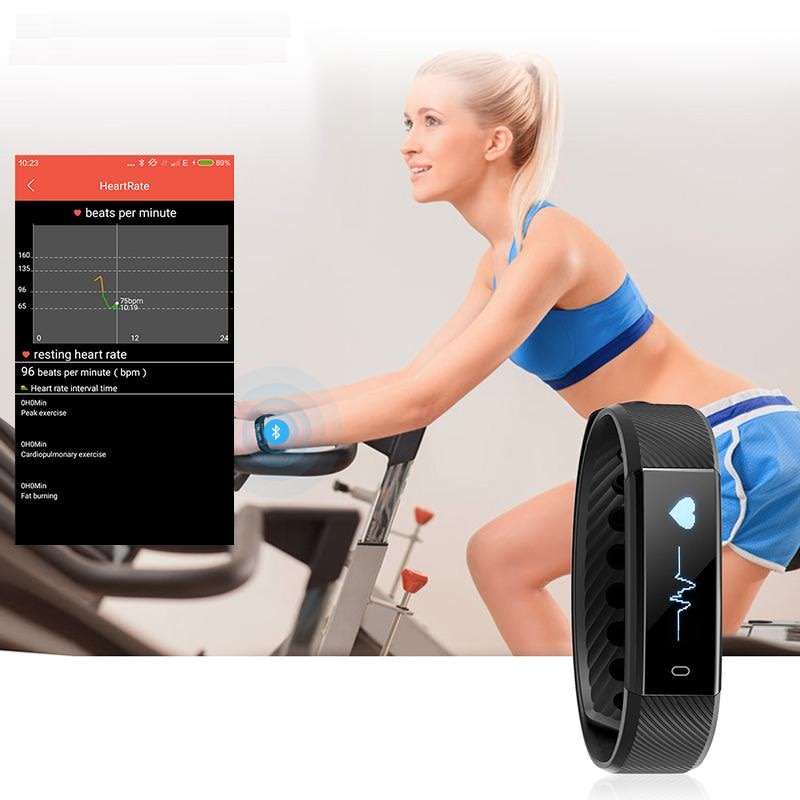 Professional Fitness Smart Watch - Monitor Heart Rate, Blood Pressure, Exercise Mode etc.