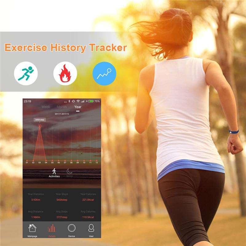 Professional Fitness Smart Watch - Monitor Heart Rate, Blood Pressure, Exercise Mode etc.