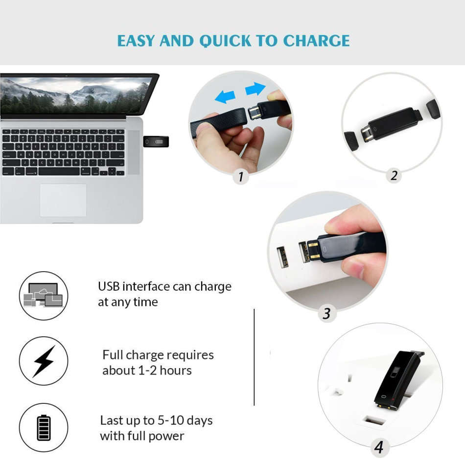 Professional Fitness Smart Watch - Monitor Heart Rate, Blood Pressure, Exercise Mode etc.