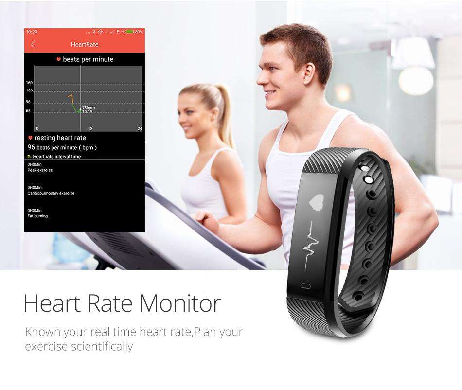 Professional Fitness Smart Watch - Monitor Heart Rate, Blood Pressure, Exercise Mode etc.