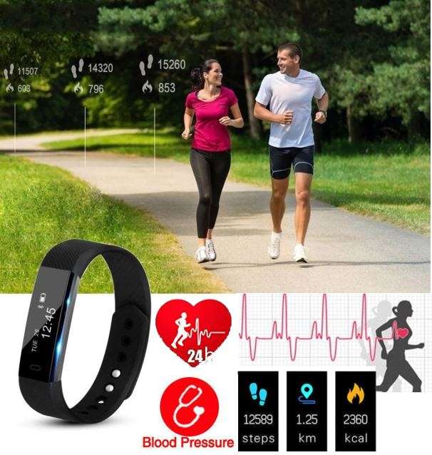 Professional Fitness Smart Watch - Monitor Heart Rate, Blood Pressure, Exercise Mode etc.