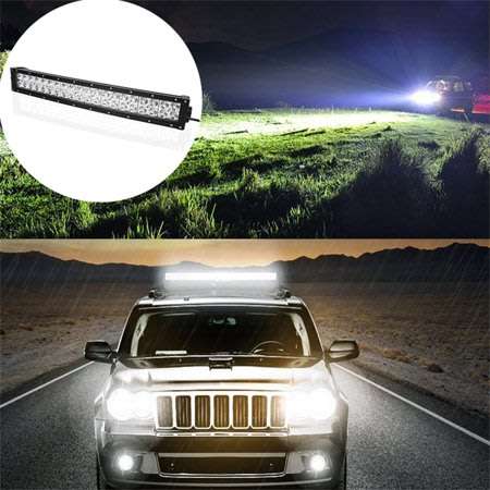 24" 120W Straight Waterproof LED Flood Spot Light Bar