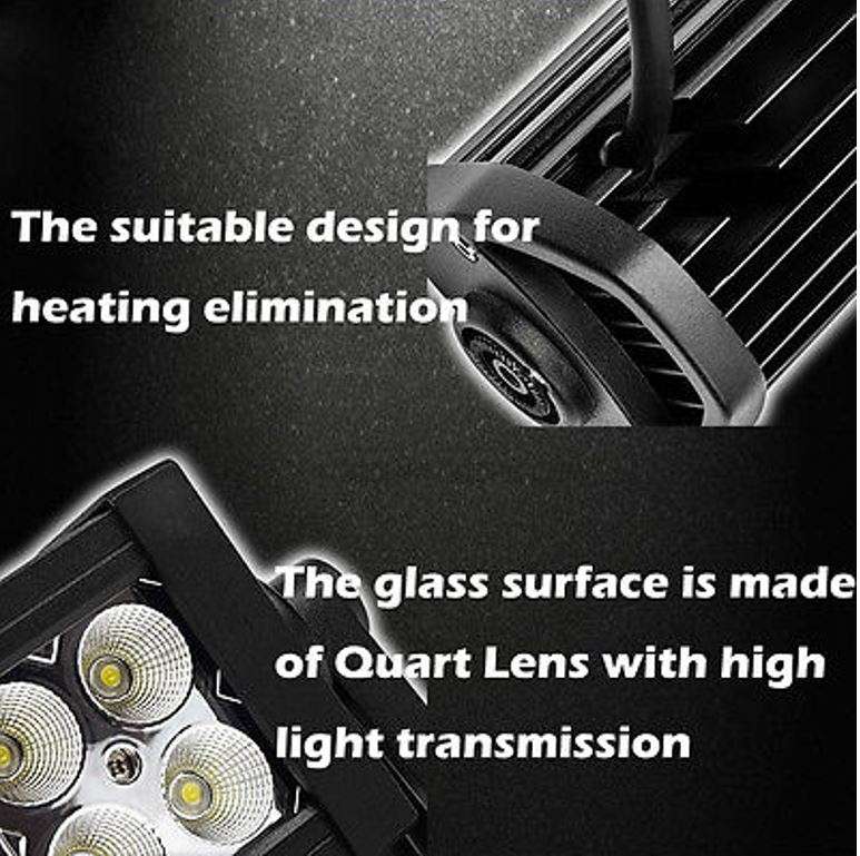 24" 120W Straight Waterproof LED Flood Spot Light Bar