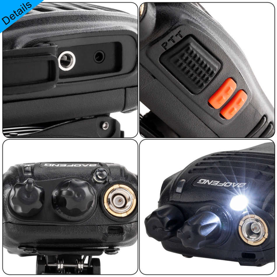 2 X Handheld Walkie Talkie Hand Radio Set with 16 Channels, 3 - 5 km talking range etc