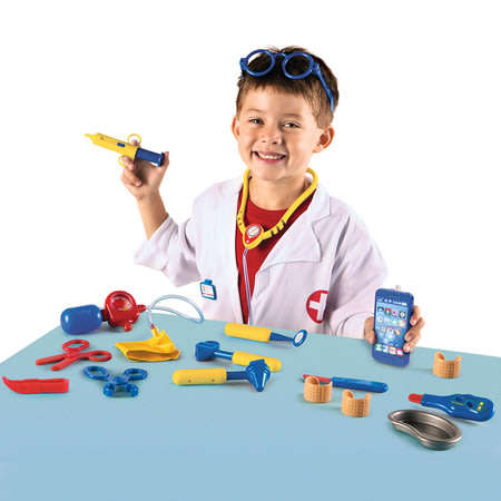 Children's Doctor's Medical Kit with lights & sounds, convenient and Compact in a Carry Case