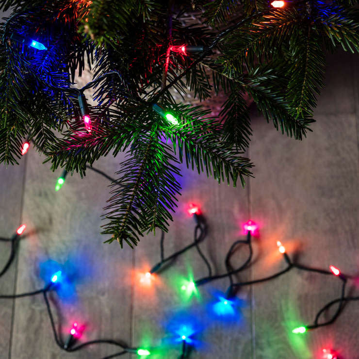 LED Multi-colour Christmas String Lights - 10m, waterproof, 8 Modes, Indoor and Outdoor Use