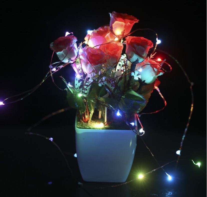 LED Multi-colour Christmas String Lights - 10m, waterproof, 8 Modes, Indoor and Outdoor Use