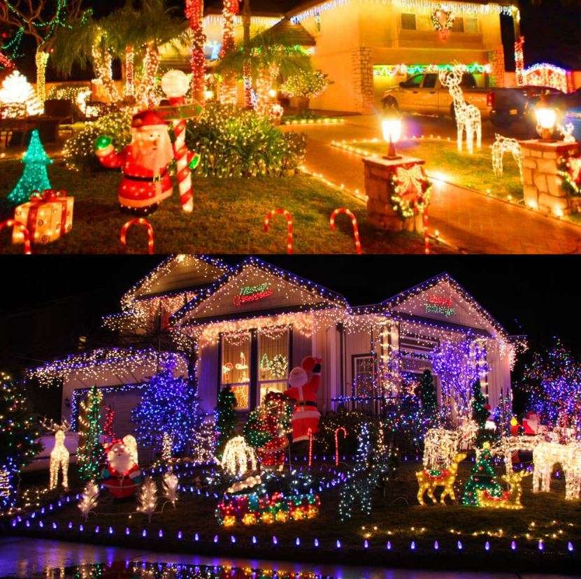 LED Multi-colour Christmas String Lights - 10m, waterproof, 8 Modes, Indoor and Outdoor Use