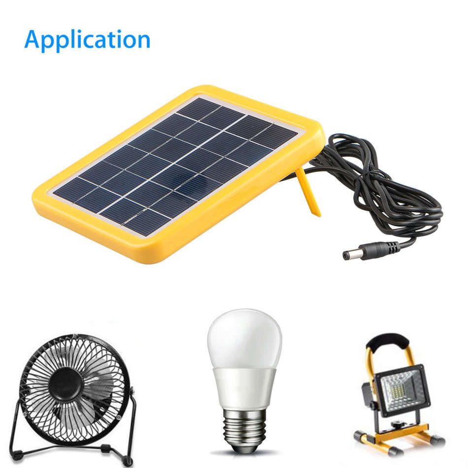 6V Solar Panel with Multi Charging Points USB Charger for Charging of Electronic Devices