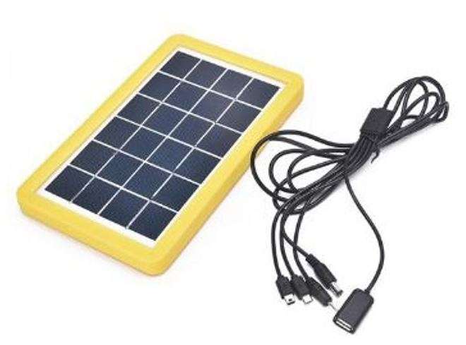 6V Solar Panel with Multi Charging Points USB Charger for Charging of Electronic Devices