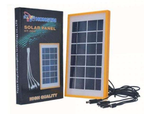 6V Solar Panel with Multi Charging Points USB Charger for Charging of Electronic Devices