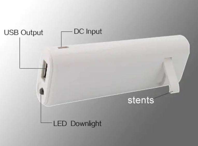 3in1 5200mAh Power Bank, Bluetooth Speaker & Flashlight, USB Interface for Charging of Devices