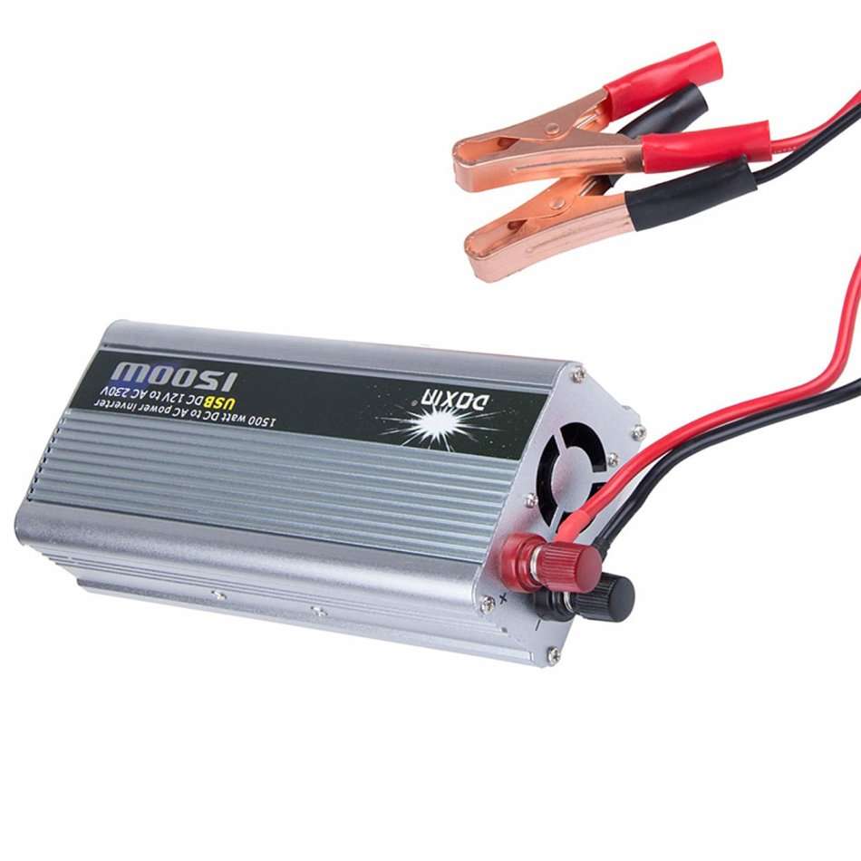 1500W Power Inverter - Convert DC 12V to AC 220V (1500W Continuous Power & 3000W Surge Power)