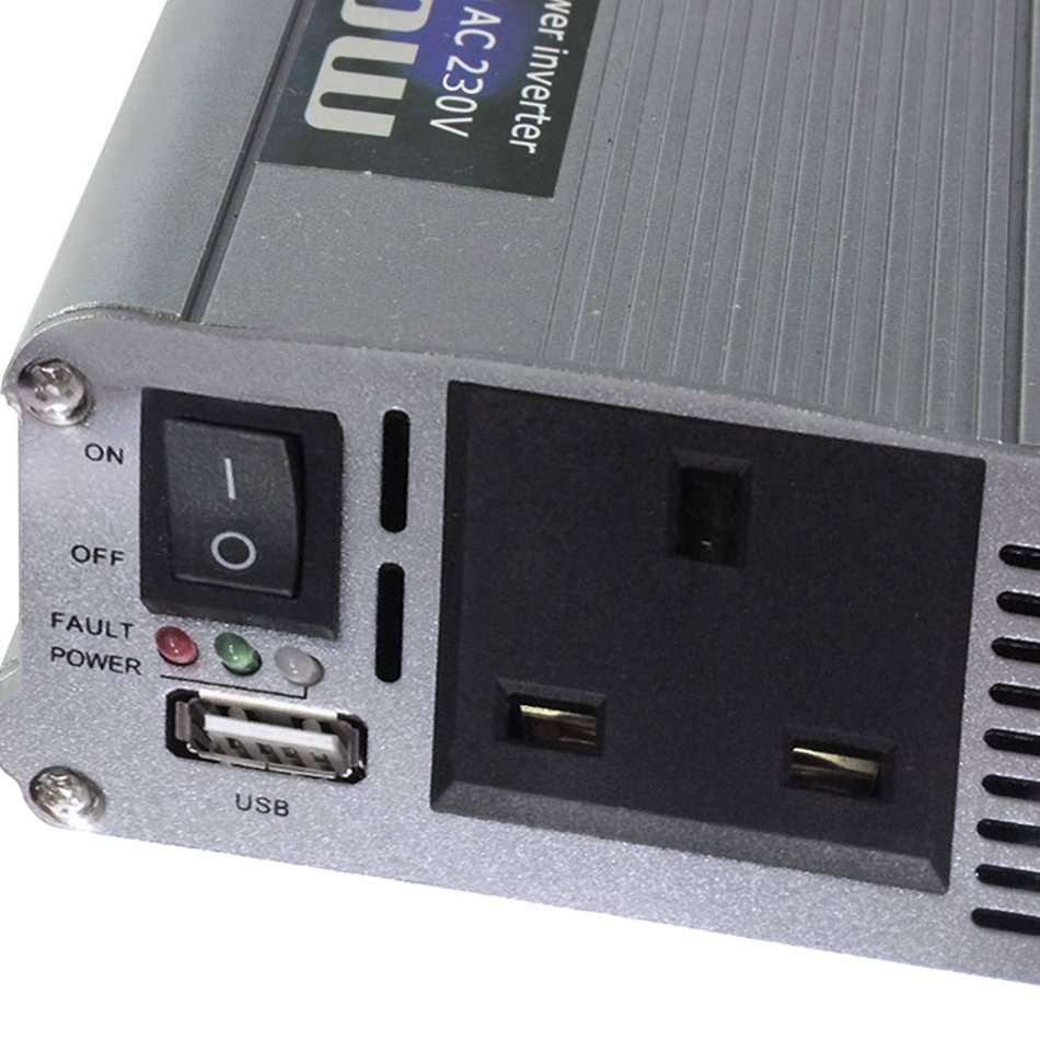 1500W Power Inverter - Convert DC 12V to AC 220V (1500W Continuous Power & 3000W Surge Power)
