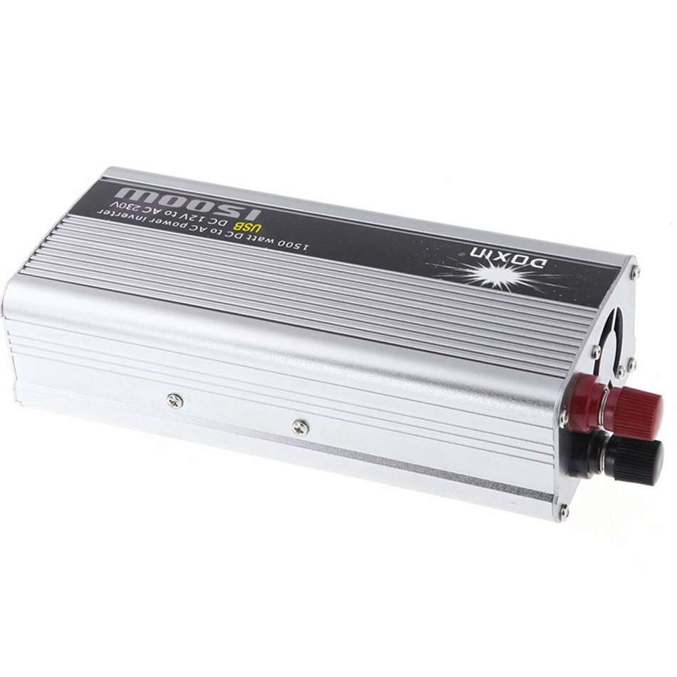 1500W Power Inverter - Convert DC 12V to AC 220V (1500W Continuous Power & 3000W Surge Power)