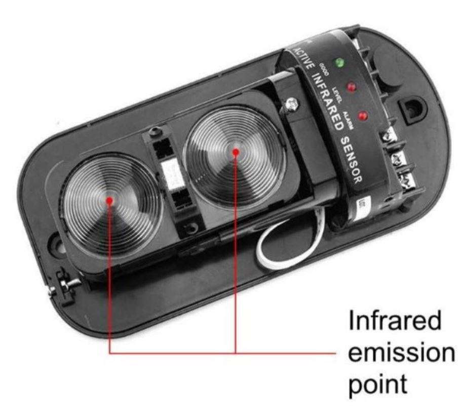 2 Piece Waterproof Infrared Photoelectric Dual-Beam Detector Alarm System