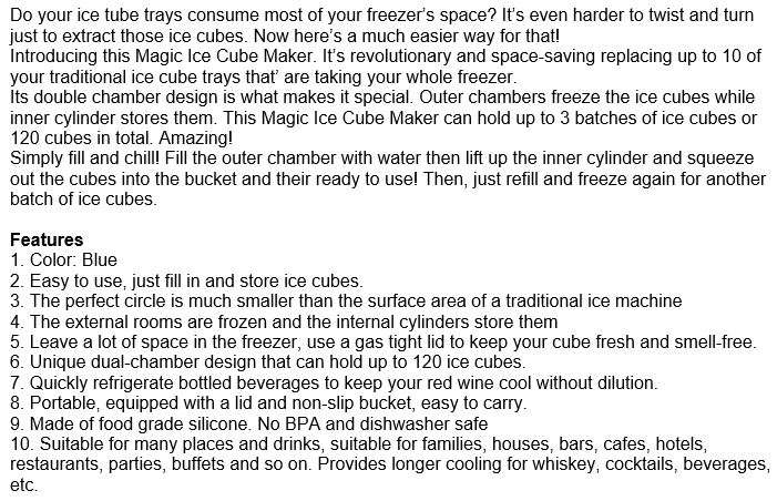 The Revolutionary Space Saving Magic Ice Cube Maker Genie