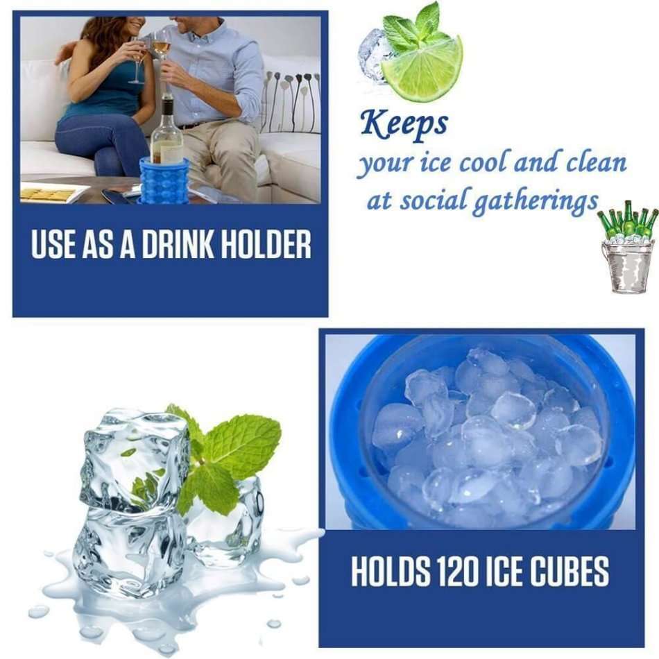 The Revolutionary Space Saving Magic Ice Cube Maker Genie