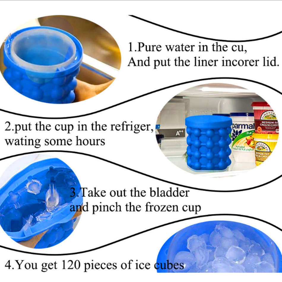 The Revolutionary Space Saving Magic Ice Cube Maker Genie