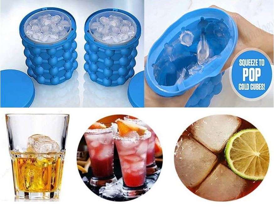 The Revolutionary Space Saving Magic Ice Cube Maker Genie