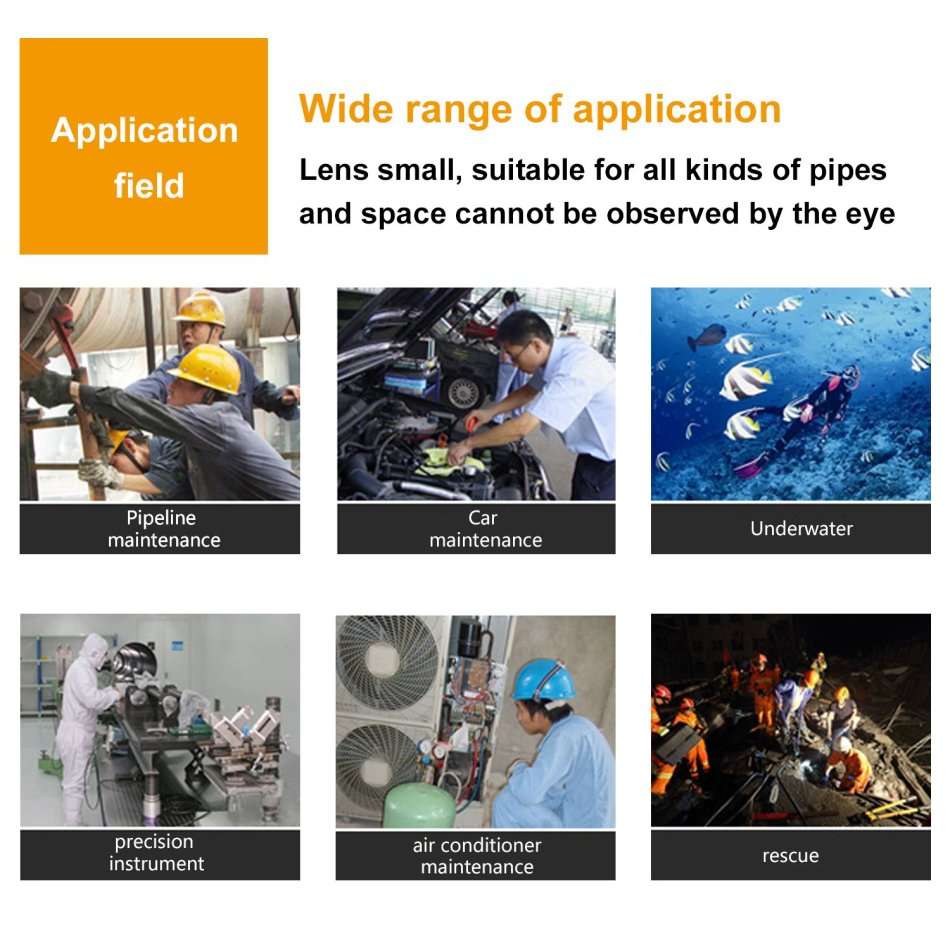 Waterproof USB Camera & Video Endoscope with Magnet, Hook and Side Mirror LOWEST COURIER FEES