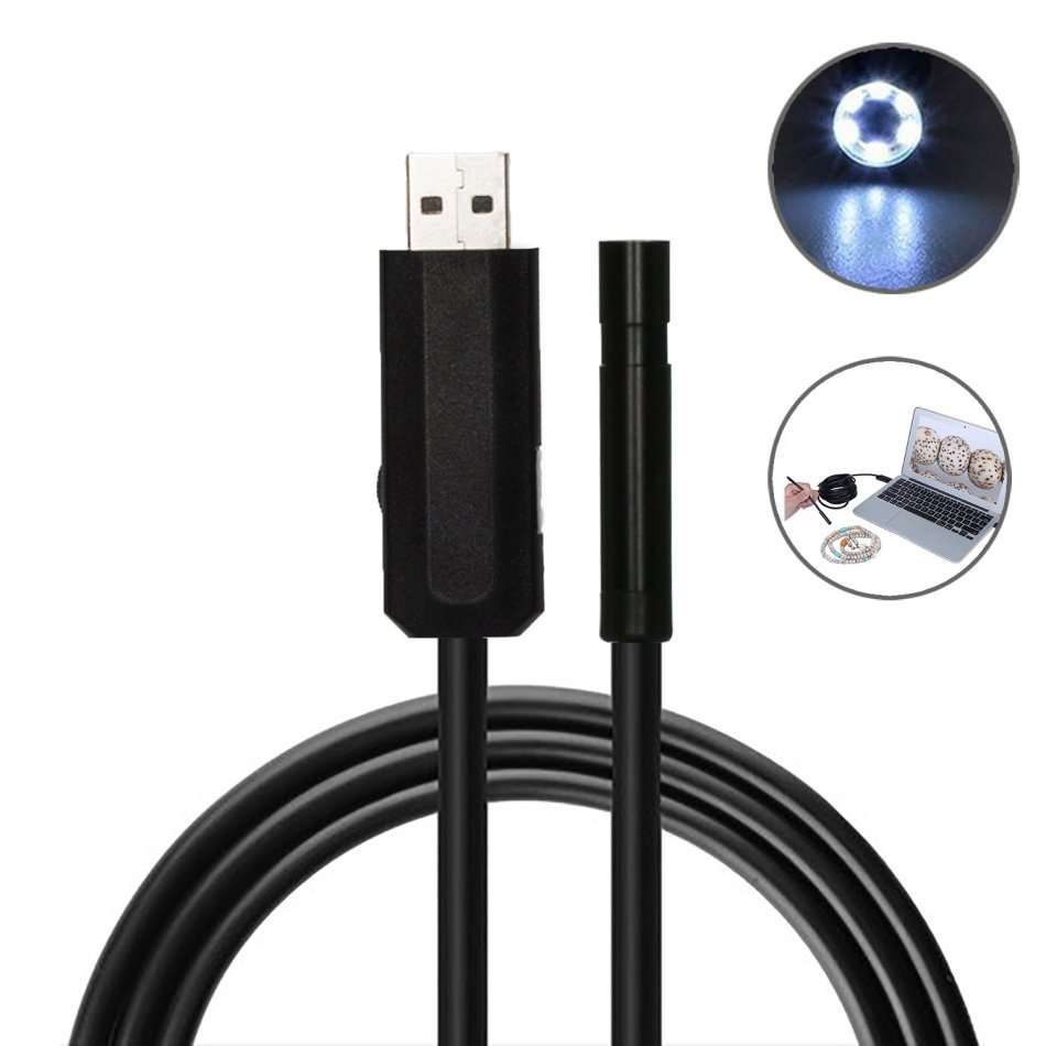 Waterproof USB Camera & Video Endoscope with Magnet, Hook and Side Mirror LOWEST COURIER FEES