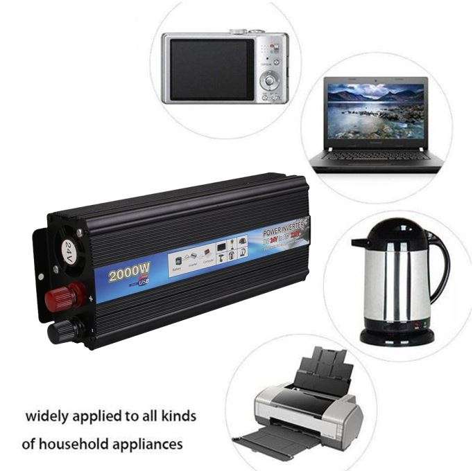 2000 WATT Power Inverter - Convert 12V DC to 220V AC (2000W Continious Power & 4000W Surge Power)